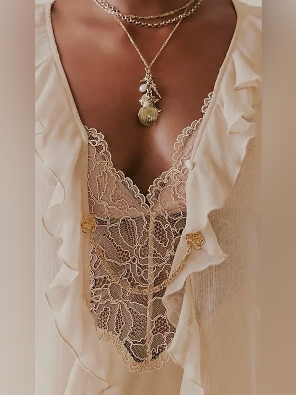 NWT Free People Chancellor Star Pin in Gold